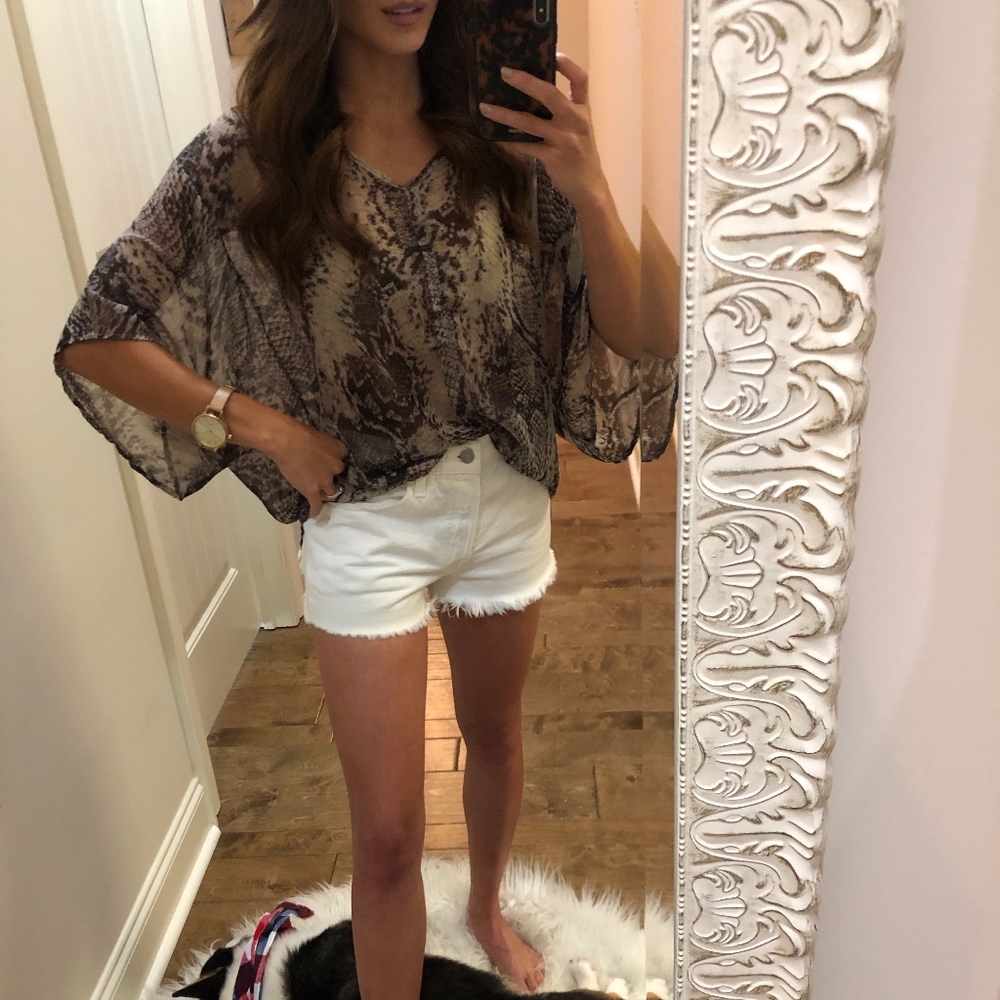 Snakeskin Blouse